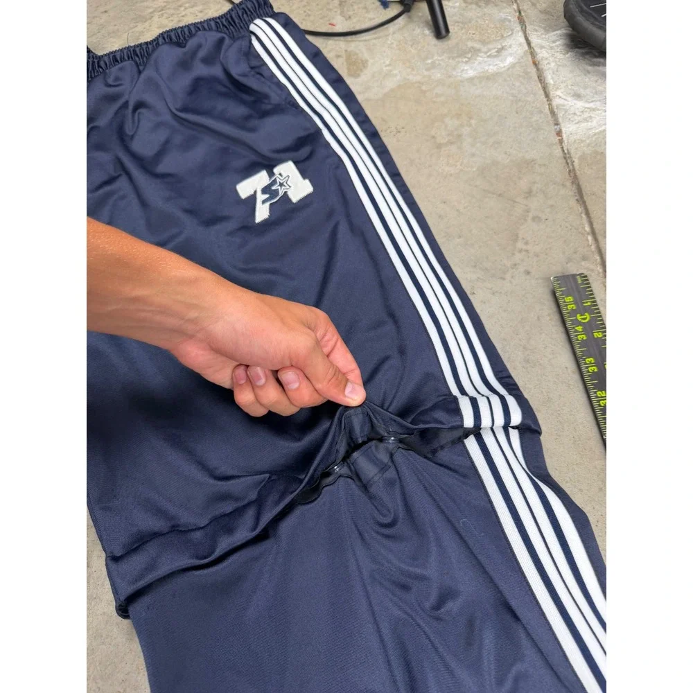 Vintage 90s Starter Dazzle Mens Navy Snap Off Basketball Convertible Pants L